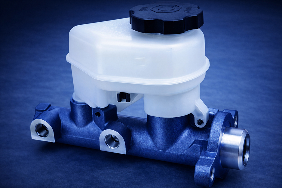 Brake assemblies organized for workshop supply