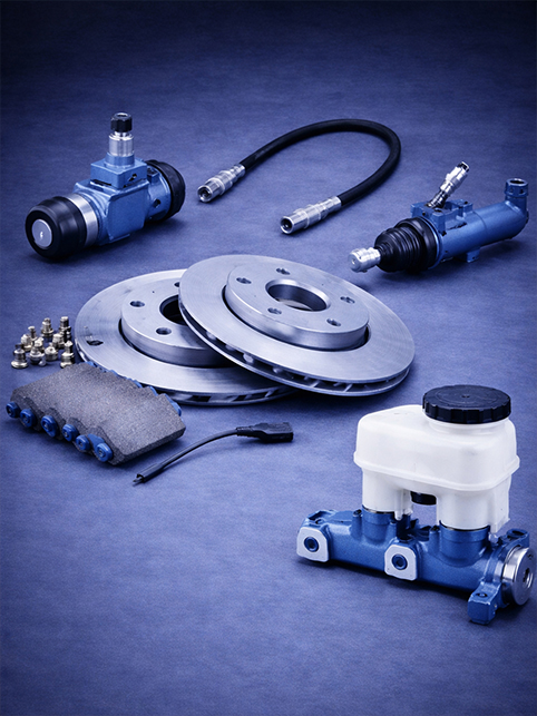 Brake component detail emphasizing safety-critical engineering